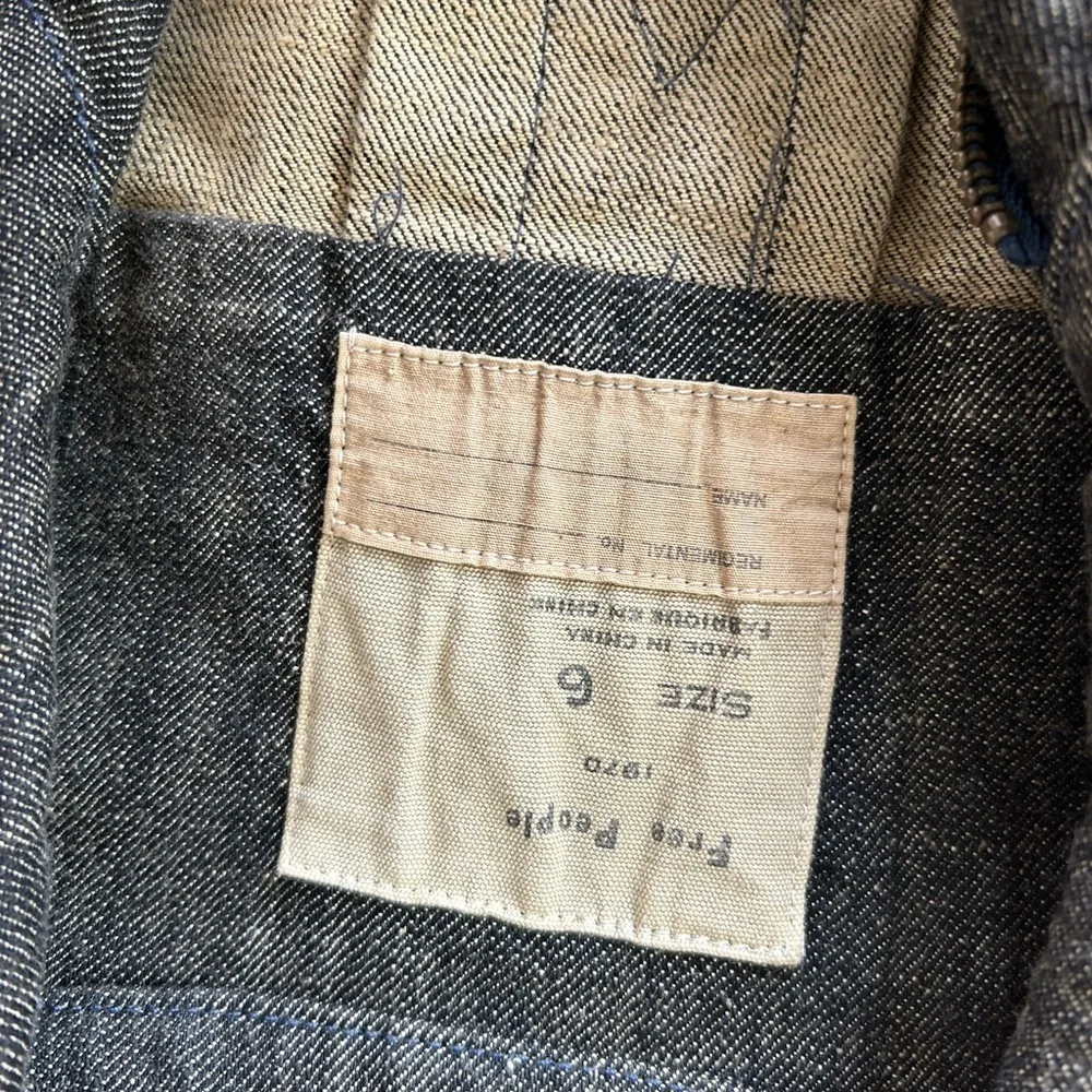 Free People Denim Moto Jacket - Size 6